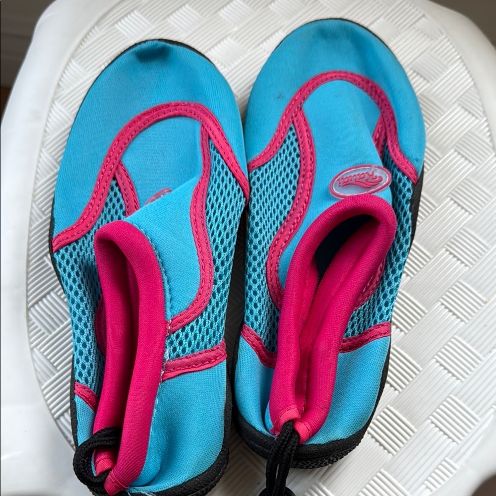Aqua and Pink Water Shoes
